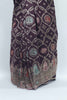Dark Maroon Banarasi Silk Saree with Zari Embroidery and Traditional Dancing Lady Motifs - Mangaldeep NX