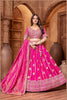 Designer Deep Pink Embroidered Lehenga Choli with Dupatta - Mangaldeep NX