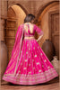 Designer Deep Pink Embroidered Lehenga Choli with Dupatta - Mangaldeep NX