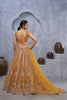 Designer Mustard Yellow Embroidered A - Line Lehenga Choli with Heavy Handwork - Mangaldeep NX