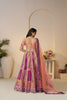 Designer Orange & Pink Festive Lehenga Set with Zari Work - Mangaldeep NX
