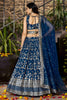 Dove Blue Embroidered Silk Lehenga Choli with Sequin Work and Net Dupatta - Mangaldeep NX