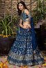 Dove Blue Embroidered Silk Lehenga Choli with Sequin Work and Net Dupatta - Mangaldeep NX