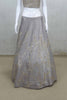 Elegant Grey Embroidered Silk Lehenga Choli with Net Dupatta - Mangaldeep NX