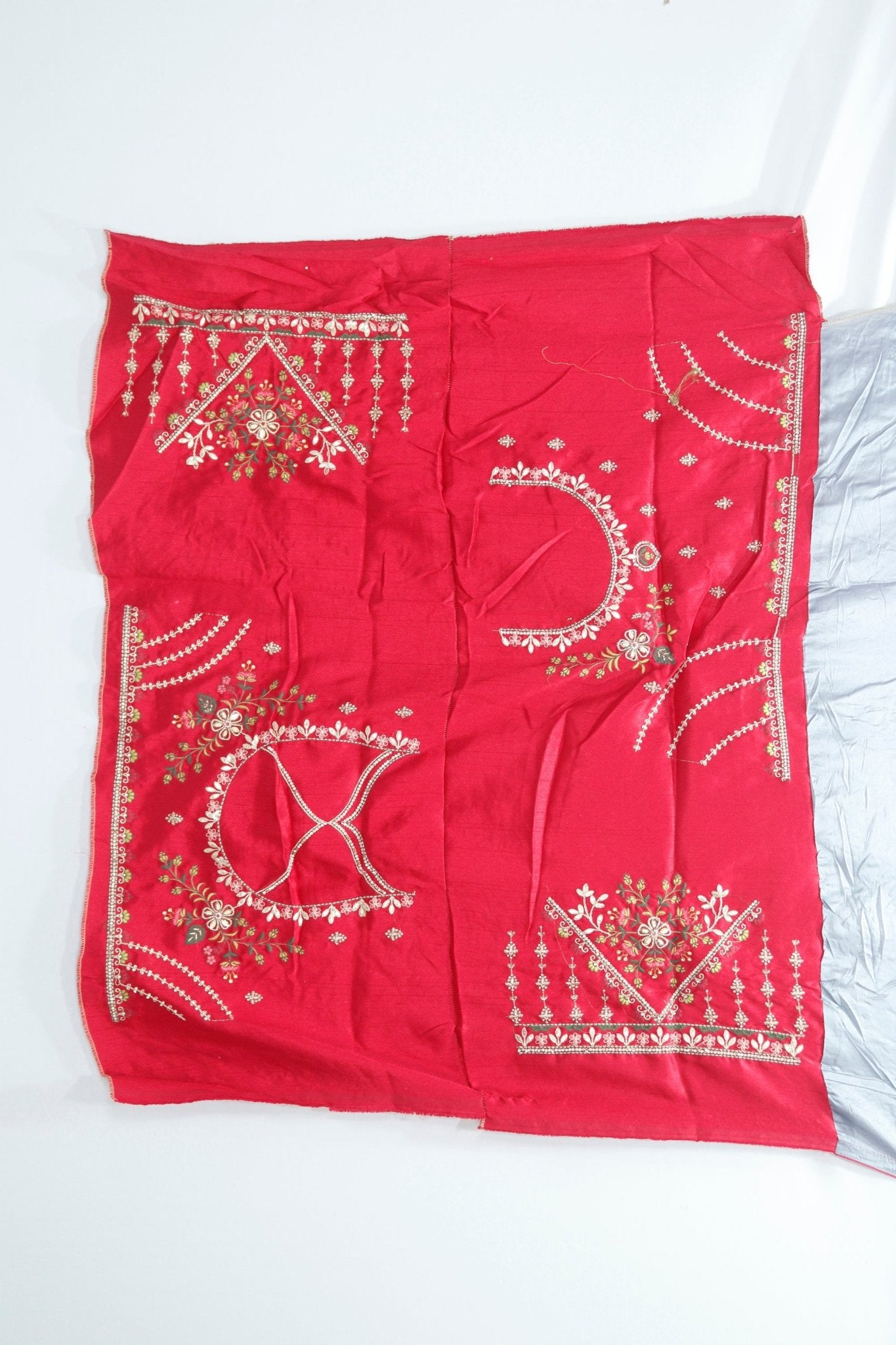 Elegant Grey Silk Saree Festive Wedding Wear - Mangaldeep NX