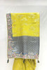 Elegant Mustard Yellow Banarasi Silk Saree with Floral Embroidered Border - Mangaldeep NX