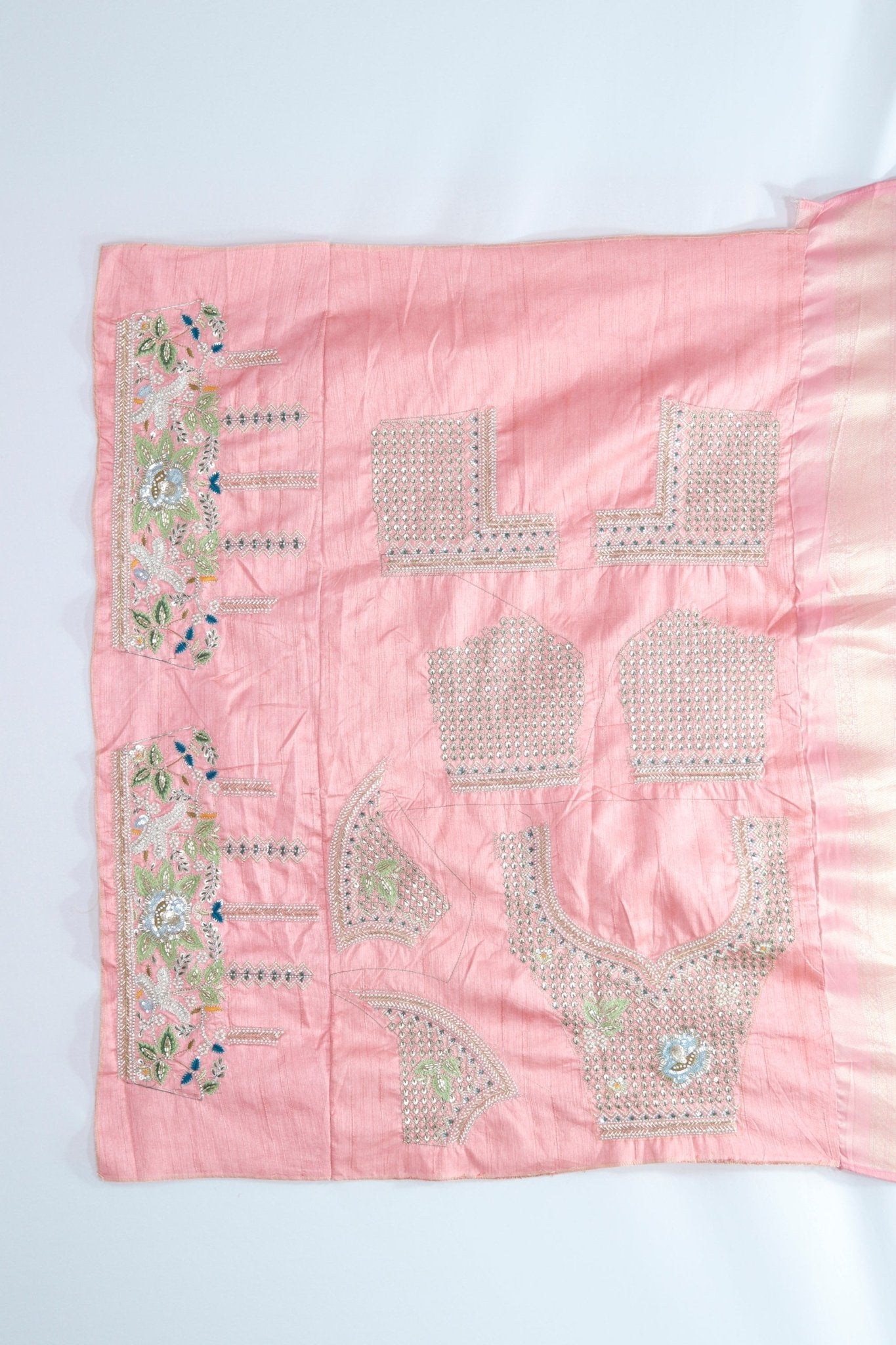 Elegant Peach Banarasi Silk Saree Traditional Wedding Festive Wear - Mangaldeep NX
