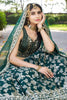Emerald Green Embroidered Silk Lehenga Choli with Sequin Detailing and Net Dupatta - Mangaldeep NX