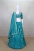 Glorious Sea Green Banarasi Silk Lehenga Choli - Mangaldeep NX