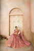 Graceful Pink Embroidered Net Lehenga Choli with Zari, Sequins & Contrasting Dupatta Border - Mangaldeep NX