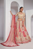 Ivory Embroidered Lehenga Choli with Multicolor Bandhani Patchwork and Sequins Dupatta - Mangaldeep NX