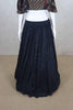 Latest Black Mirror Work Blouse with Flared Lehenga - Mangaldeep NX