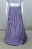 Lavender Cape Style Embroidered Lehenga Set with Net Dupatta - Mangaldeep NX