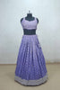 Lavender Embroidered Silk Lehenga Choli with Dupatta - Mangaldeep NX