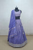 Lavender Embroidered Silk Lehenga Choli with Dupatta - Mangaldeep NX
