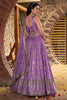 Lavender Embroidered Silk Lehenga Choli with Foil Work and Net Dupatta - Mangaldeep NX