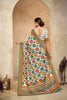 Lovely Cream and Multicolor Bandhani Printed Saree with Traditional Geometric Motifs - Mangaldeep NX