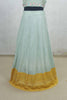 Mint Green Sequin Embroidered Lehenga Choli with Yellow Dupatta - Mangaldeep NX