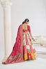Multi - Color Embroidered Lehenga Choli with Red Dupatta - Mangaldeep NX