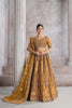 Mustard Yellow Embroidered Silk Lehenga Choli with Matching Net Dupatta - Mangaldeep NX