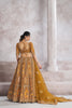 Mustard Yellow Embroidered Silk Lehenga Choli with Matching Net Dupatta - Mangaldeep NX