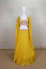 Mustard Yellow Lehenga Choli with Multicolor Embroidered Blouse - Mangaldeep NX