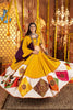 Mustard Yellow Traditional Garba Lehenga Choli Set with Multicolor Mirror Work for Navratri - Mangaldeep NX