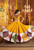 Mustard Yellow Traditional Garba Lehenga Choli Set with Multicolor Mirror Work for Navratri - Mangaldeep NX
