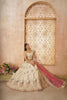 Off - White Embroidered Lehenga Choli with Pink Dupatta - Mangaldeep NX