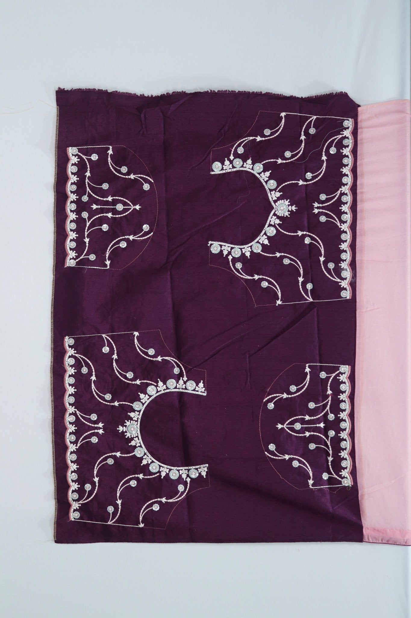 Pastel Pink Georgette Saree for Festive Party Wear - Mangaldeep NX