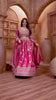 Designer Deep Pink Embroidered Lehenga Choli with Dupatta