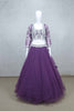 Purple Embroidered Net Lehenga Choli with Sequin Work - Mangaldeep NX