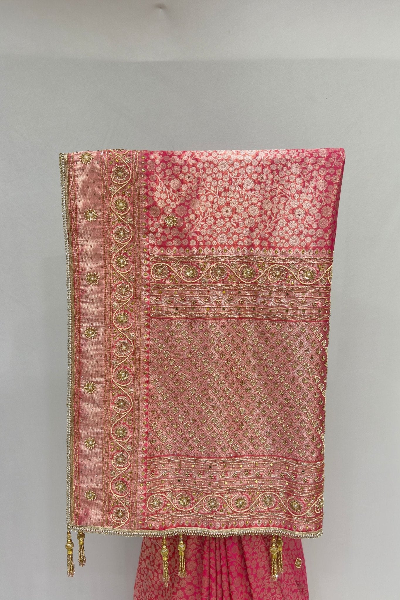 Radiant Red Banarasi Silk Saree - Mangaldeep NX