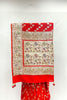 Radiant Red Banarasi Silk Saree with Zari Weaving - Mangaldeep NX
