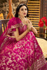 Rani Pink Embroidered Silk Lehenga Choli Set with Mirror Work and Sequin Dupatta - Mangaldeep NX