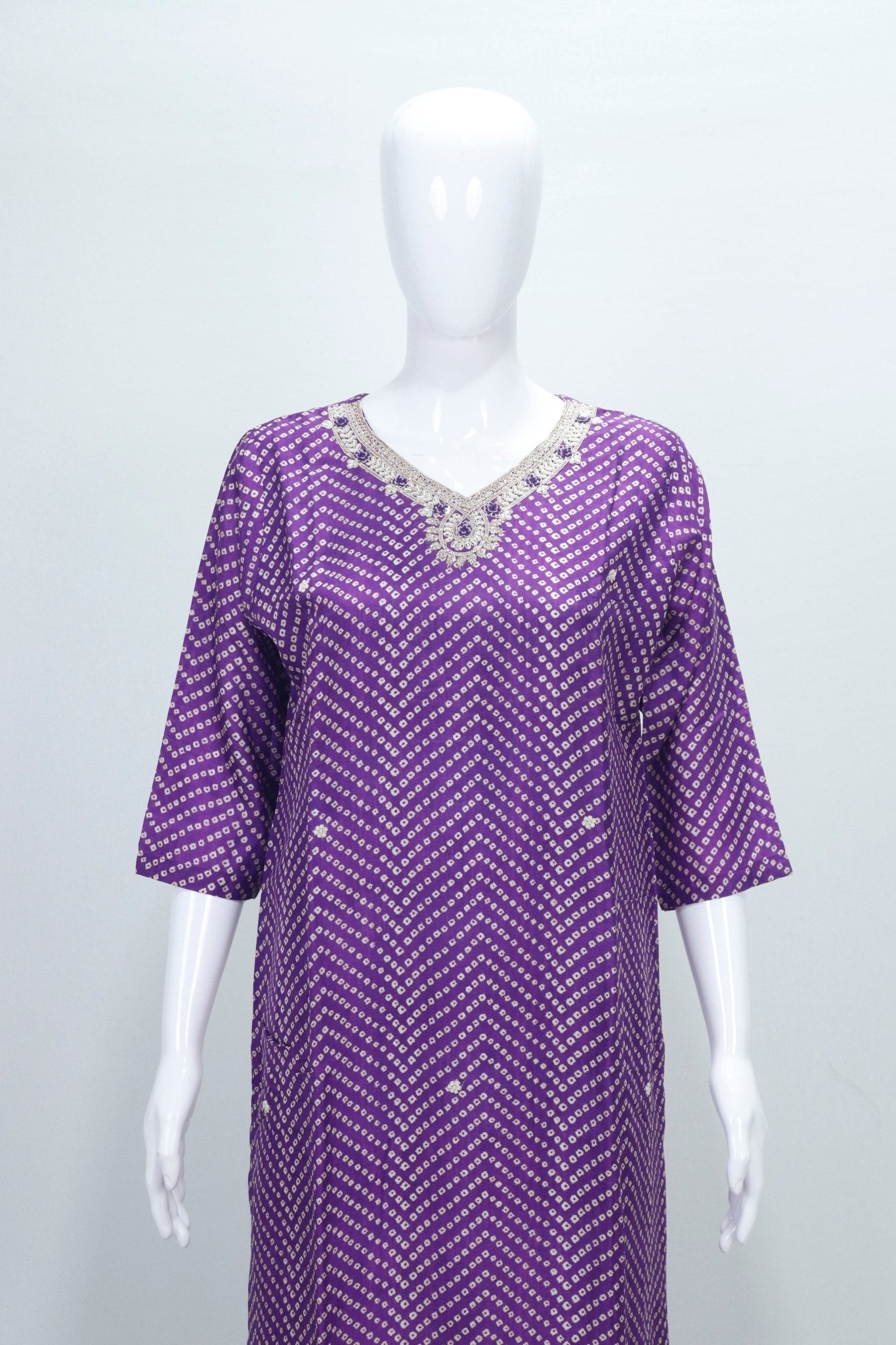 Royal Purple Banarasi Silk Suit Set with Zari Weaving and Dupatta - Mangaldeep NX