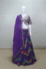 Royal Purple Bandhani Printed Lehenga with Heavy Embroidered Blouse and Dupatta - Mangaldeep NX