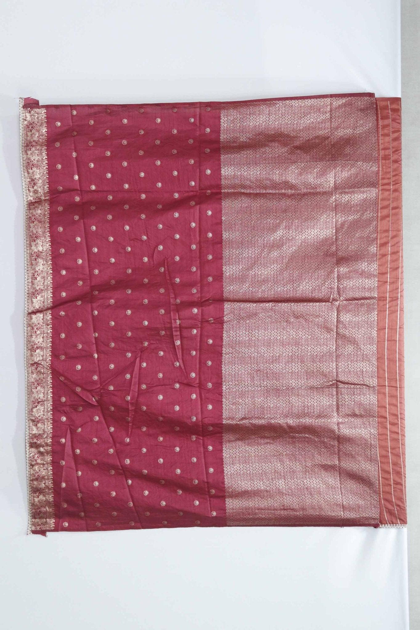 Rust Orange Silk Saree with Woven Peacock Motif and Zari Embroidered Pallu - Mangaldeep NX