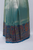 Sea Green Banarasi Silk Saree with Multicolor Meenakari Pallu and Traditional Woven Border - Mangaldeep NX