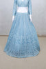 Sky Blue Heavy Embroidered Net Lehenga Choli Set with Matching Dupatta for Women - Mangaldeep NX
