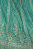 Sky Blue Sequin Embroidered Lehenga Choli with Dupatta - Mangaldeep NX