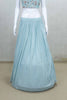 Stylish Aqua Blue Embroidered Lehenga Choli with Jacket - Mangaldeep NX