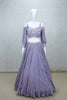Stylish Lavender Embroidered Lehenga Choli with Sequin Work and Flared Skirt - Mangaldeep NX