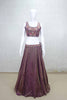 Stylish Mauve and Pink Embroidered Lehenga Choli with Printed Jacket - Mangaldeep NX