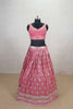 Stylish Pink Mirror Work Lehenga Choli with Embroidered Dupatta - Mangaldeep NX