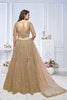 Superb Brown Embroidered Net Lehenga Choli With Dupatta - Mangaldeep NX