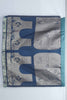 Teal Banarasi Silk Saree with Silver Zari Embroidery and Mythical Bird Motifs - Mangaldeep NX