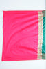Traditional Green Beige Banarasi Silk Saree with Red Zari Border and Tassels - Mangaldeep NX