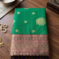 Graceful Green Silk Saree with Zari Weaving Work for Women