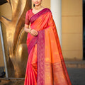 Royal Pink Soft Silk Banarasi Saree Rich Zari Weaving Work